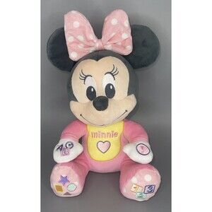 Disney Baby Musical Discovery Plush Minnie Mouse Learning Toy ABC123 Educational